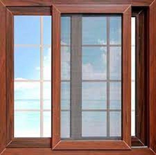 Silver  Upvc Sliding Window With Glass Long Life Out Door And Outdoor For Home, Hotel