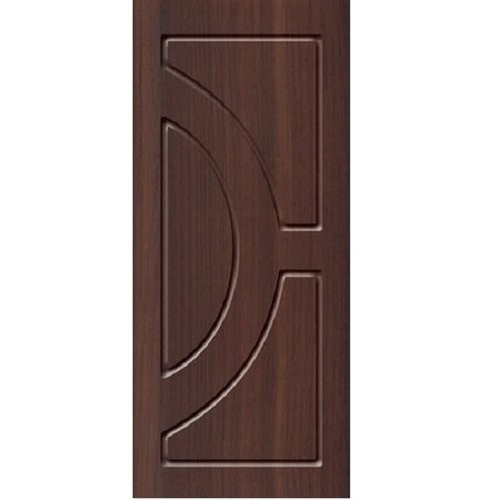 Solid Wood Brown Color Polished Plywood Door For Home And Hotel Interior Design