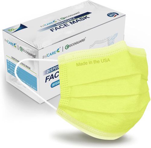 Ecoguard 3-Ply Disposable Face Mask With Elastic Earloops For Adults