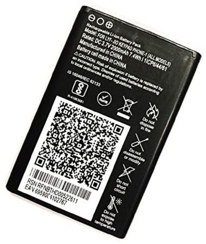 Mobile Battery For Lyf Jio Phone And Other Mobile Phone Body Material: Plastic