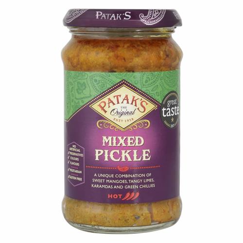 Pataks The Orignal Great Taste Hot Mixed Pickle, 283 Gram Suitable For Vegetarians