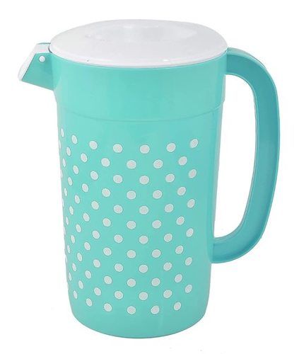 Printed Plastic Water And Juice Drinking Beverage Jug With Lid For Daily Uses
