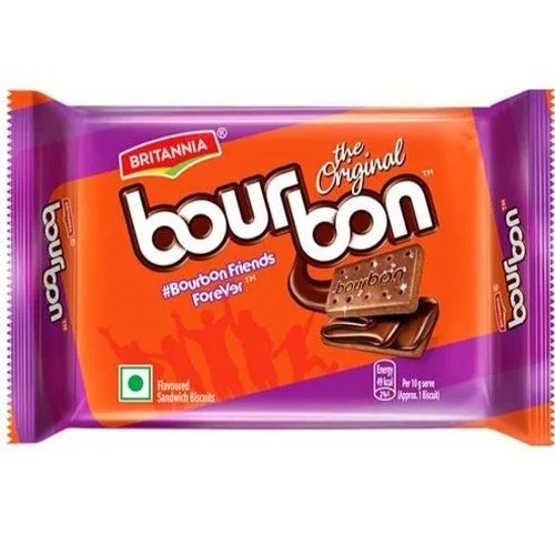 Square Shape Bour Bon Biscuits With Chocolate Flavor And Sweet Taste