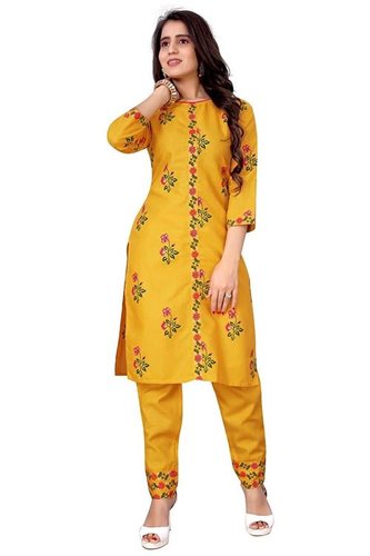 Inddus Sea Green Embroidered Kurti Pant Set With Dupatta Price in India  Full Specifications  Offers  DTashioncom