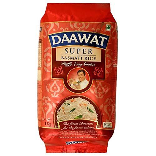 Daawat Super Fluffy Long Grains Basmati Rice Super Value Pack - 1 Kg