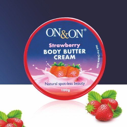 Strawberry Body Butter Cream For Dry And Dull Skin, Natural Spot-less Beauty 100g