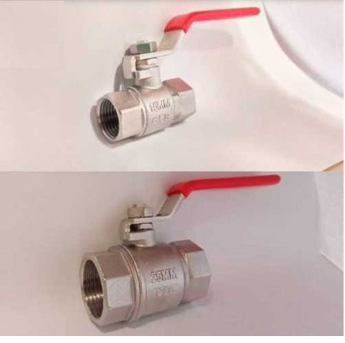 Gray Ss304 Stainless Steel Ball Valve With Manual Lever