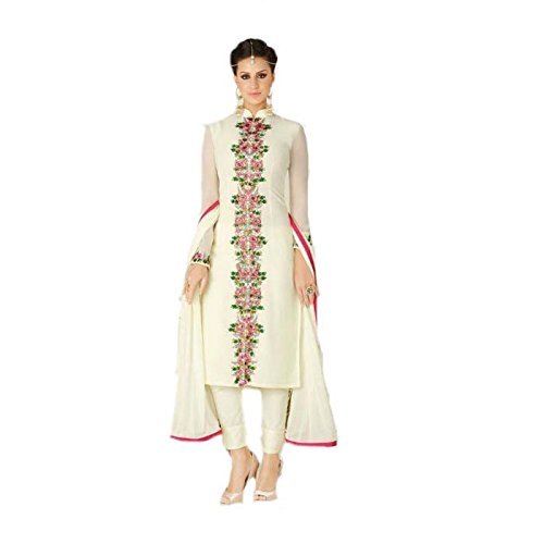 Casual Wear Cotton Black and Cream Ladies Unstitched Suit at Rs 376 in  Rajkot