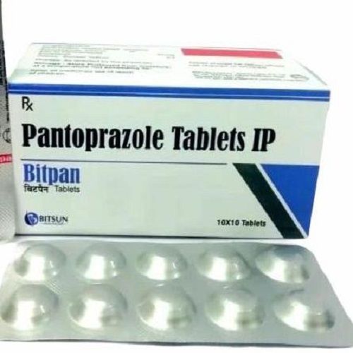 Bitpan Pantoprazole Tablets Ip, 10X10 Blister Pack, Packaging Box Medicine Raw Materials