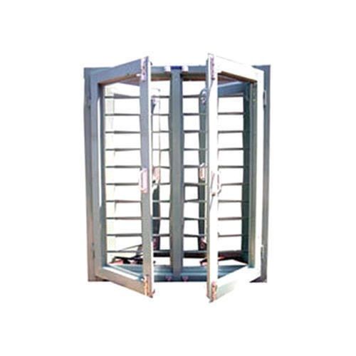 Silver Powder Coated Stainless Steel Window Frame For Home And Office