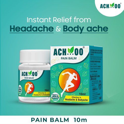 Achoo Herbal Pain Balm For Headache And Body Ache Dry Place