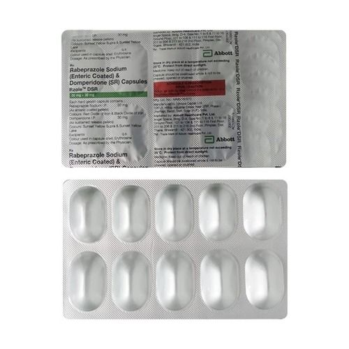 Razole Dsr Rabeprazole सोडियम एंटरिक कोटेड और Domperidone Sr कैप्सूल (30 Mg) सामान्य दवाएं