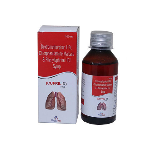 Hbr Chlorpheniramine Maleate And Phenylephrine Hci Cufril D Syrup For Treatment Of Dry Hack General Medicines