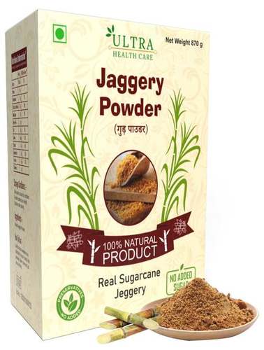 100% Organic No Added Sugar/Preservatives Sugarcane Jaggery (Gur) Powder -870Gm Origin: India