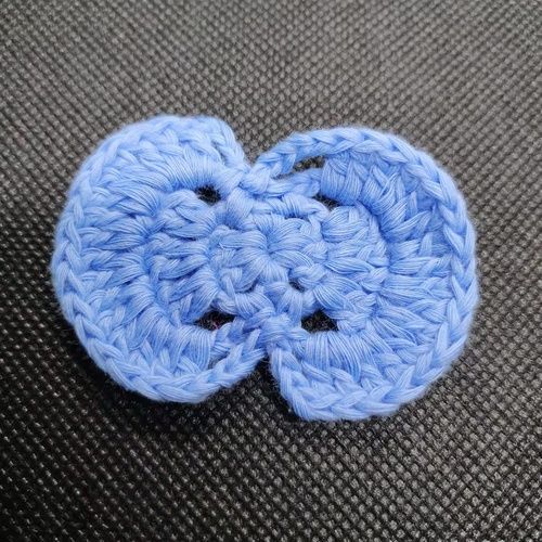 Blue Applique With Cotton For Clothes And Bags