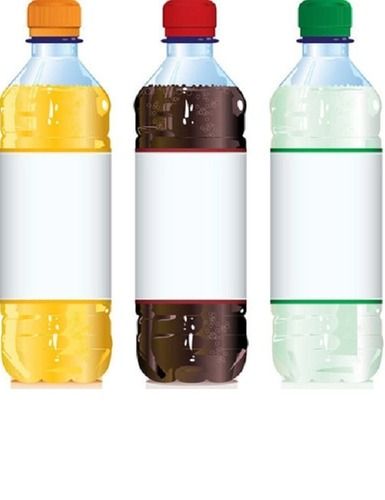 Leak Proof Transparent Plastic Cold Drink Bottle With Colored Screw Caps