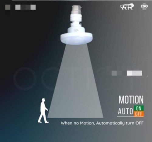 Energy Efficient Lightweighted White Motion Sensor Led Bulb