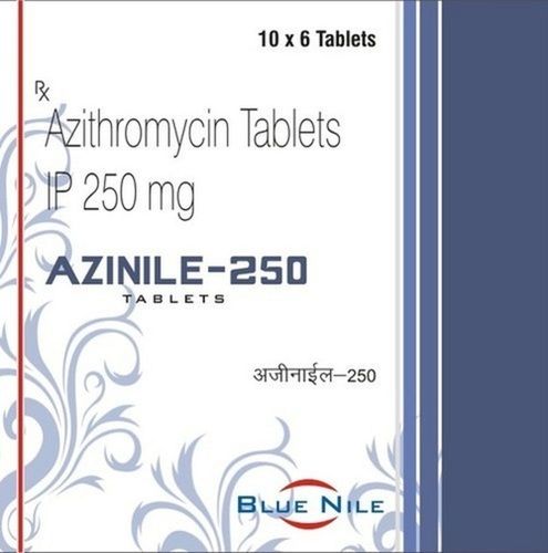 Azinile-250 Azithromycin Antibiotic Tablets Ip 250 Mg - 10x6 Blister Pack
