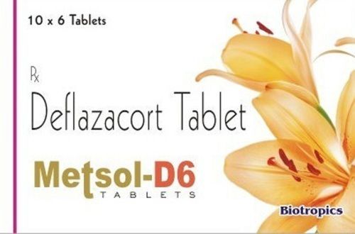 Metsol-D6 Deflazacort 6 Mg Tablet - 10X6 Blister Pack General Medicines