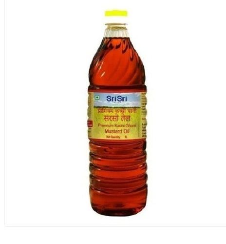 100% Pure And Vegetarian Sri Sri Yellow Premium Kachi Ghani Mustard Oil