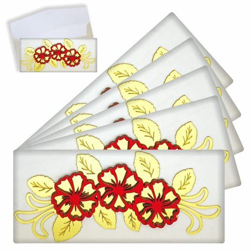 Home Genie Designer Shagun Lifafa Money Gift Envelope For Gifting Money On Wedding Size: Medium Size