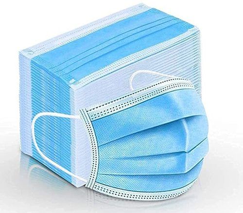 3 Layer Non Woven Fabric Disposable Unisex Surgical Face Mask With Nose Pin