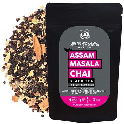 Assam Black Masala Tea With Loose Leaf, Cinnamon, Cardamom, Rich And Flavorful Brix (%): 3