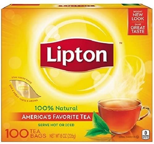 Lipton 100% Natural America's Favorite Black Tea Bags, Bright New Look Same Great Taste