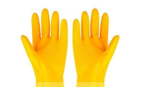 Buy 3P Reusable Latex Safety Gloves for Dish Platform Of Kitchen