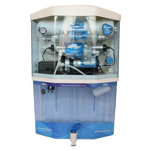 Blue Color Automatic Ro + Uv + Uf + Tds Water Purifier System 15L For Domestic Use Dimension(L*W*H): 37 X 20 X 52.5  Centimeter (Cm)