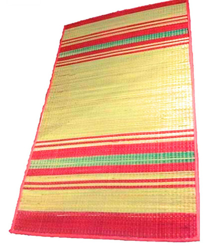 Multicolor Rectangular Plastic Sleeping Mats - Anti-Slip Latex Backing, Modern Plain Style