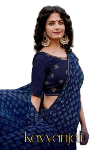 Kavyanjali Georgette Designer Saree - Gender: Female