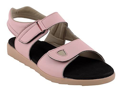 Ladies sandals with velcro on sale straps