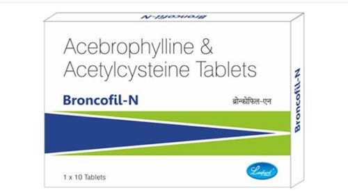 Broncofil-N Acebrophylline And Acetylcysteine Tablets, 1X10 Blister Pack