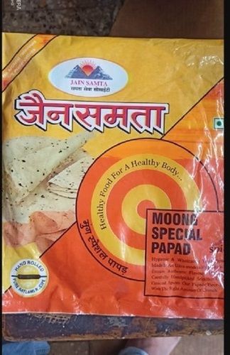 Indian Orign And A Grade Moong Special Spicy Papad With High Nutritious Values