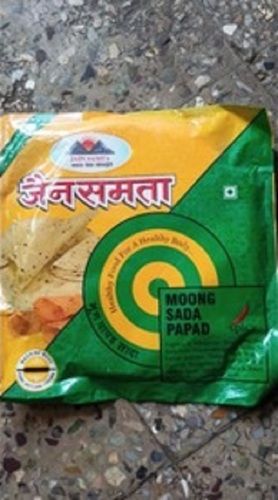 Moong Sada Papad With High Nutritious Values Available In 400 Gm Pack