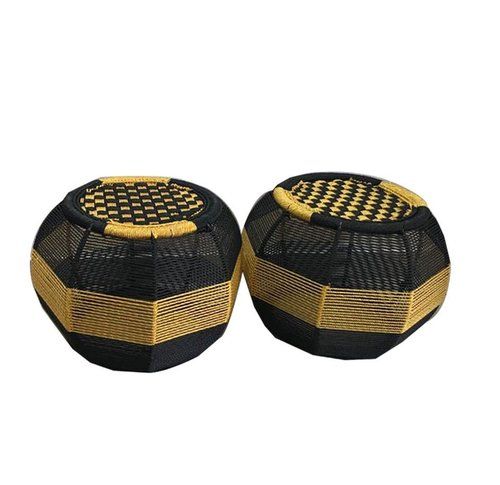 Mulit-Color Handmade Rope Mudha Sitting Stool For Indoor And Outdoor Use