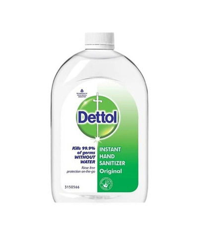 Antibacterial Skin-Friendly Liquid Dettol Instant Hand Sanitizer for Kills 99.9 Percent of Germs without Water