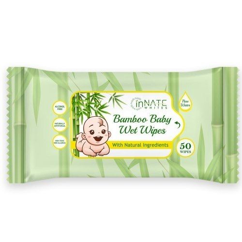 White Bamboo Baby Wet Wipes 100 % Biodegradable, Non Allergic And Eco Friendly