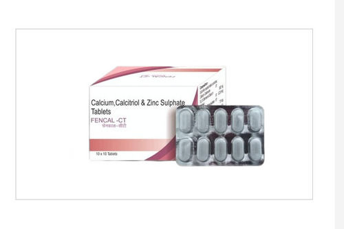 Calcium, Calcitriol And Zinc Sulphate Tablets, Pack Of 10x10 Tablets 