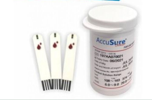 Accu Sure Fora Blood Glucose Test Strips For Hospital And Clinical Use 