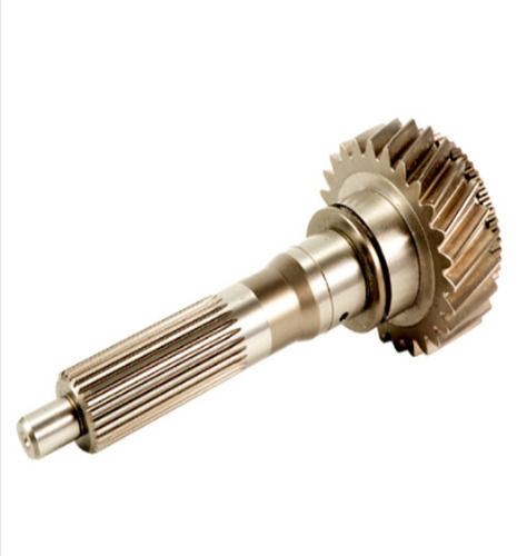 Golden Polished Finish Round Stainless Steel Gear Shaft, 5 Inch Size And 2 Mm Thickness 