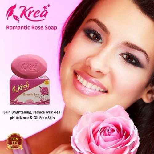 Krea 76% Tfm Skin Brightening, Anti-Wrinkle Romantic Rose Bath Soap