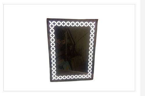 Stylish Trendy Rectangular White Light Decorative Polished Led Bathroom Mirror