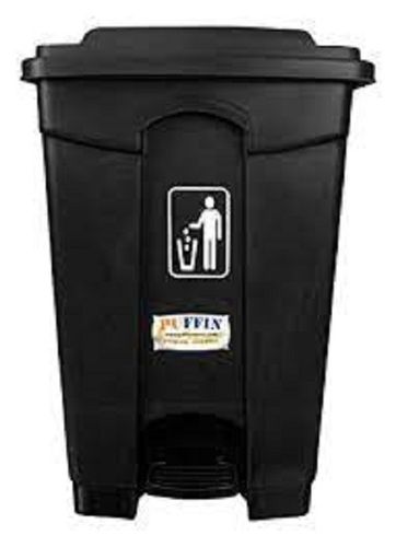 Dustbin Black Color Portable Plastic Garbage Bin For Indoor And Outdoor, Capacity 10Liter