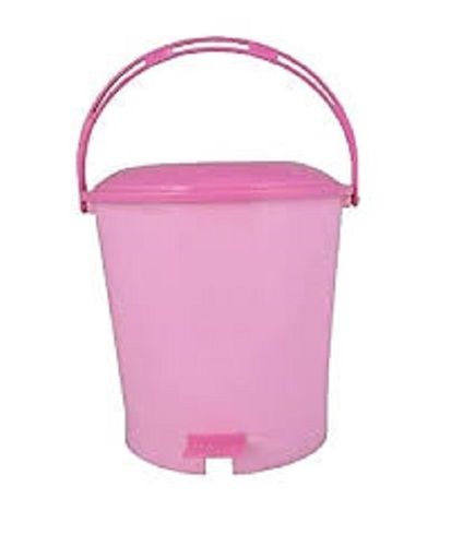 Pink Color Portable Plastic Dustbins For Outdoor And Home Purpose, Capacity 20 Liter