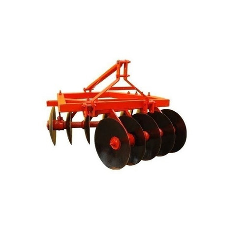 Tractor Attachment Disc Harrow Machine - Color: Orange