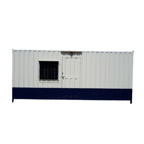 Portable Office Container Cabin - Color: White And Blue