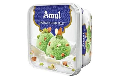 Super Delicious Sweet Taste Smooth Creamy Green Dry Fruit Amul Ice Cream