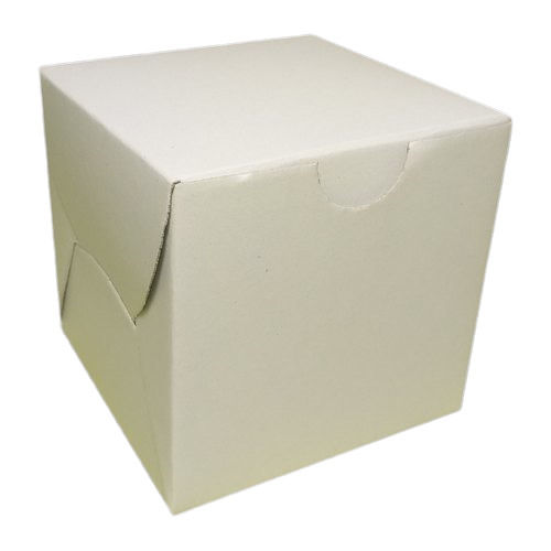 8x8 Inch Square Plain Pastry Packaging Box Pack of 100 Pieces